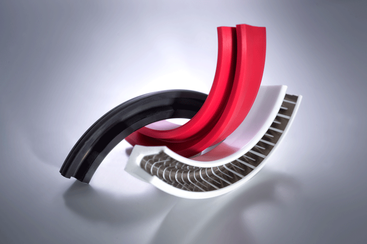 Abbildung verschiedene Materialien für Dichtungstechnik