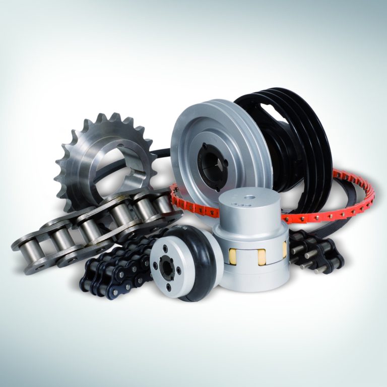 Abbildung Sortiment Antriebstechnik Industrietechnik der ROLF WEBER GRUPPE