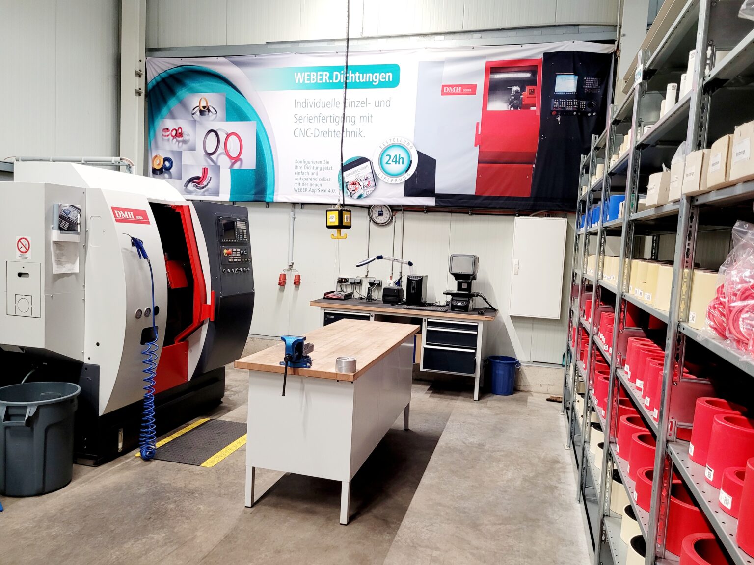 Standort WEBER Köln Dichtungstechnik CNC Maschine